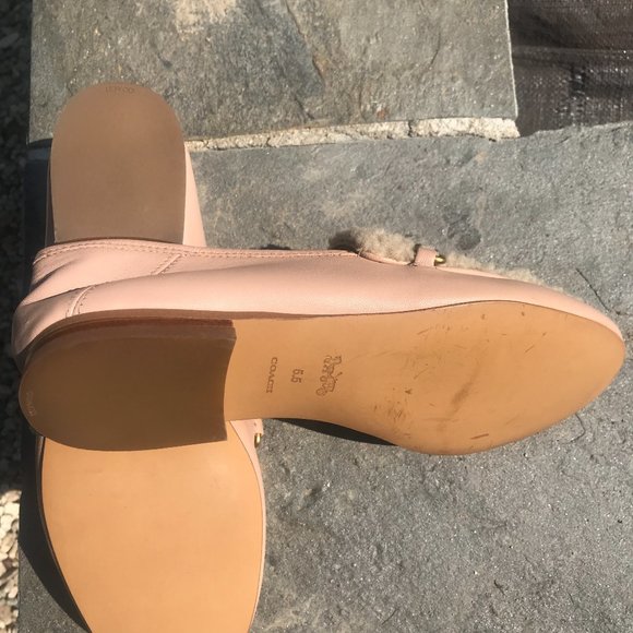 COACH Helena C Loafers  With Chain Leather Pale - Picture 7 of 11